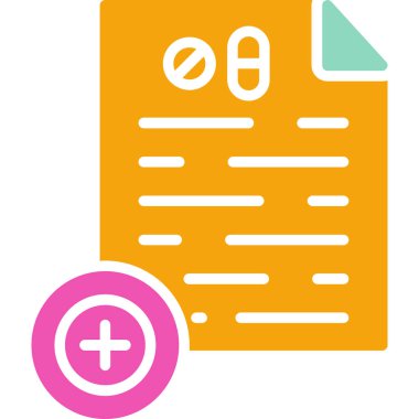 Belge. Web simgesi basit illüstrasyon