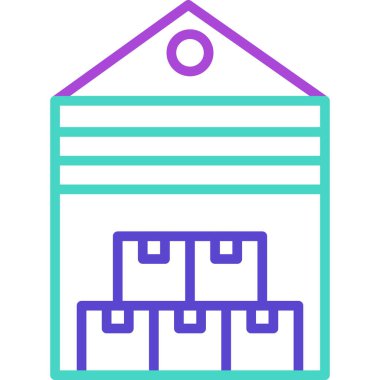 Bina. Web simgesi basit illüstrasyon