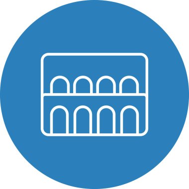 Bina. Web simgesi vektör illüstrasyonu