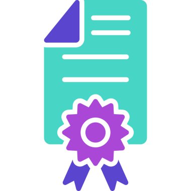 Rozet simge vektör çizim