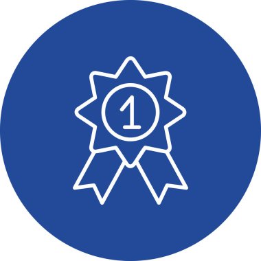 Madalya web simgesi basit tasarım