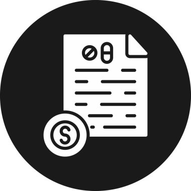 Fatura. Web simgesi basit tasarım