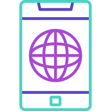 Vektör Mobil simge illüstrasyonu