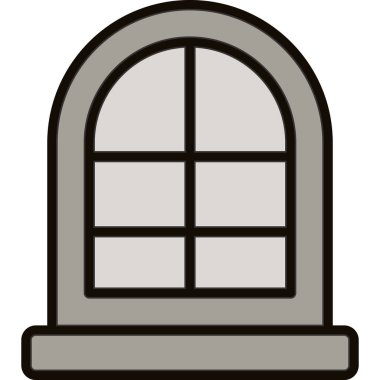 pencere simgesi vektör illüstrasyonu