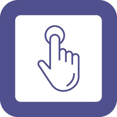 parmak simgesi vektör illüstrasyonu