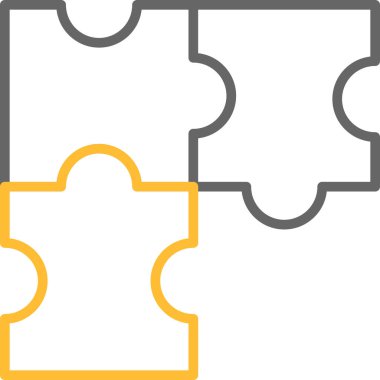 Moda biçimi izole edilmiş arkaplanda bulmaca simgesi