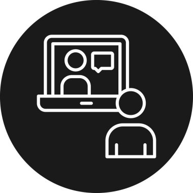 bilgisayar simgesi vektör illüstrasyonu