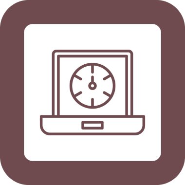 dizüstü bilgisayar simgesi, vektör illüstrasyonu.