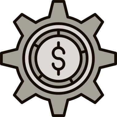 Dolar işareti. vektör illüstrasyonu