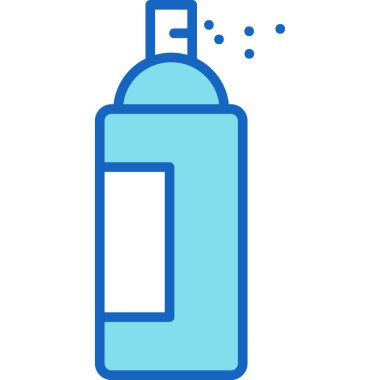 Sprey şişe. Web simgesi vektör illüstrasyonu