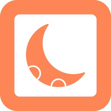 Ay simgesinin vektör illüstrasyonu