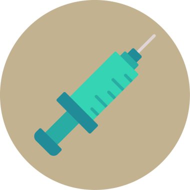 Bir aşı simgesinin vektör çizimi