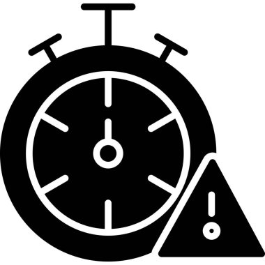 Alarm saat simgesi vektörü