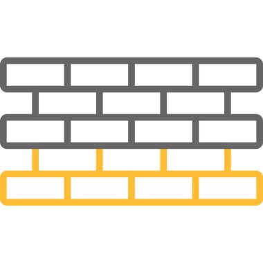 Duvar çiti vektör simgesi. Beyaz arkaplan çitinde izole edilmiş ana vektör logosu.