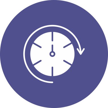 Modern saat simgesinin vektör illüstrasyonu