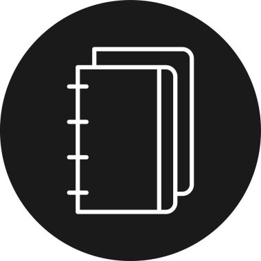 Kitap simgesinin vektör illüstrasyonu