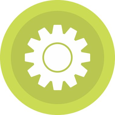 Vites düz yuvarlak vektör simgesi