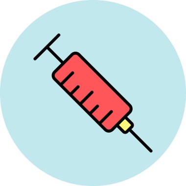 Enjeksiyon ikonu. vektör illüstrasyonu