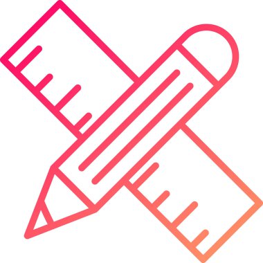 Kalem. Web simgesi basit illüstrasyon