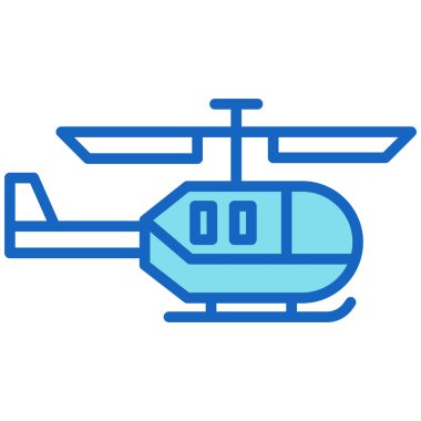 helikopter web simgesi, vektör illüstrasyonu