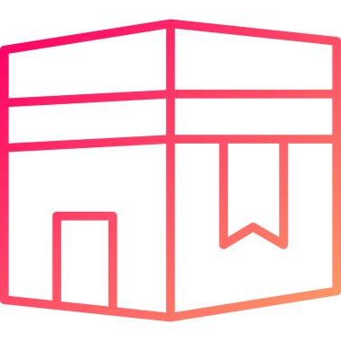 kutu gönderme simgesi ana hatları biçiminde