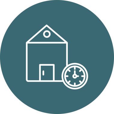 ev simgesi vektör illüstrasyonu