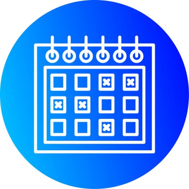 Takvim simgesi, vektör çizimi