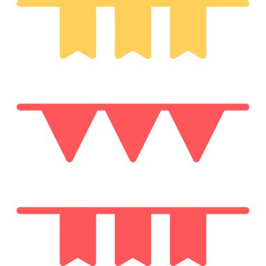 Yılbaşı dekorasyon simgesi, vektör illüstrasyonu