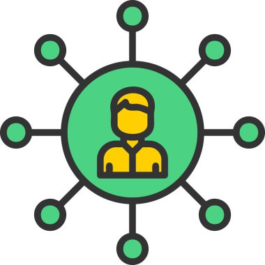 Bir adamın vektör illüstrasyonu