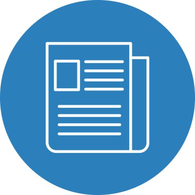 Belge simgesinin vektör illüstrasyonu