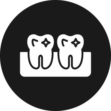 Moda tasarım arka planında diş bakımı simgesi