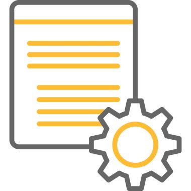 Belge. Web simgesi basit illüstrasyon