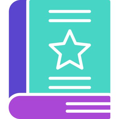 Kitap. Web simgesi basit illüstrasyon