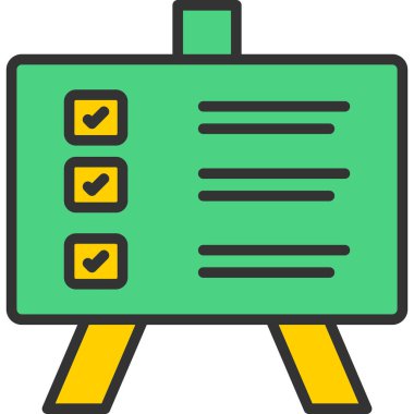 Dosya özeti biçiminde pano simgesi kontrol listesi