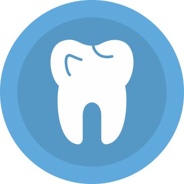 Diş. Web simgesi basit illüstrasyon