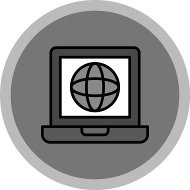 İnternet simgesi vektör illüstrasyonu