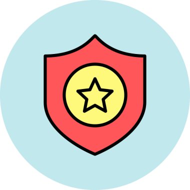 Rozet rozet simgesi - taslak biçimi