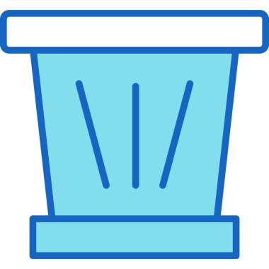 Vektör çizim çöp tenekesi simgesine