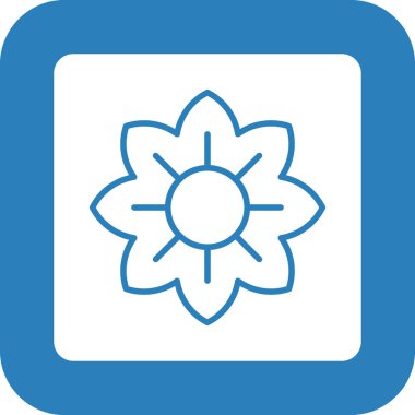 çiçek simgesi vektör illüstrasyonu