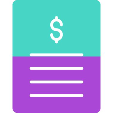 Dolar. Web simgesi basit illüstrasyon