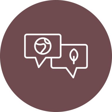 Sohbet web simge vektör