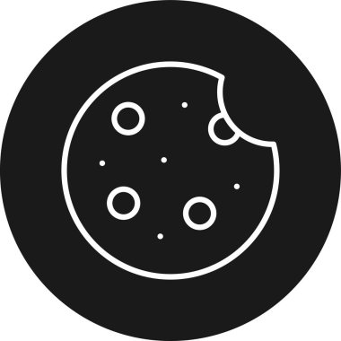 donut. Web simgesi vektör illüstrasyonu