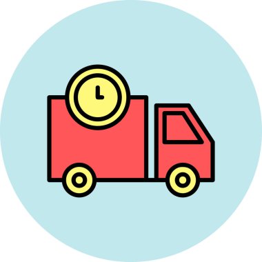 dağıtım vektörü illüstrasyonu modern simge tasarımı