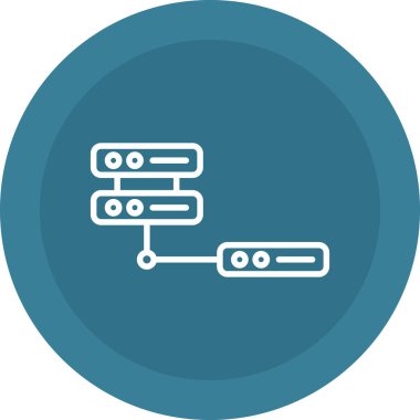 Ağ modern simgesinin vektör illüstrasyonu