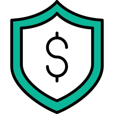 Dolar simgesi vektör illüstrasyonu