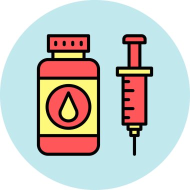 kan şişesi ikonu vektör illüstrasyonu