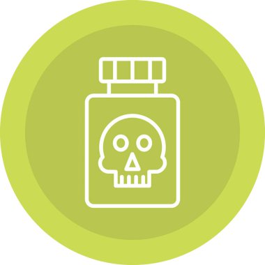 kafatası vektör simgesi modern basit vektör çizimi