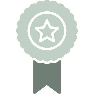 Madalya ödülü vektör simgesi