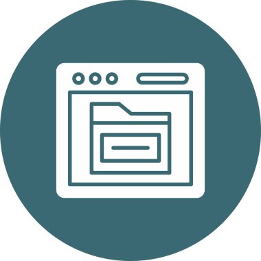 Web simgesi vektör illüstrasyonu