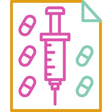 Şırınganın vektör çizimi